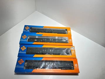 Roco H0 - 4277/4278 - Modeltrein goederenwagonset (4) - DB