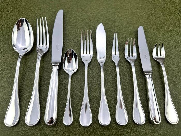 Christofle - Bestekset voor 12 personen (126) - Albi -, Antiquités & Art, Antiquités | Meubles | Tables