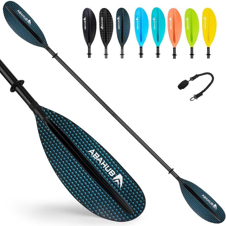 Abahub Koolstof Peddel | Retour deal | 34% korting, weg =..., Watersport en Boten, Peddels, Dubbelbladige peddel, Zo goed als nieuw