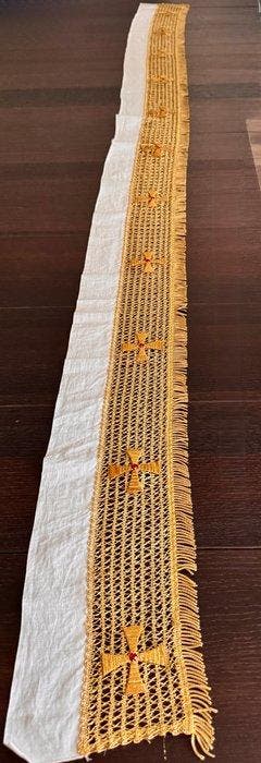 Balza (Altaarkleed) - 215 cm - Antiek - Katoen - 1950-1960