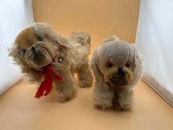 Steiff - Jouet en peluche 2 Hunde von Steiff einer von