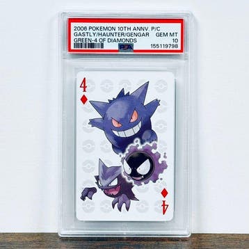 Pokémon Graded card - Gastly/Haunter/Gengar 10th Anniversary, Nieuw