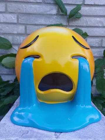 Beeld, Emoji - 26 cm - polyresin