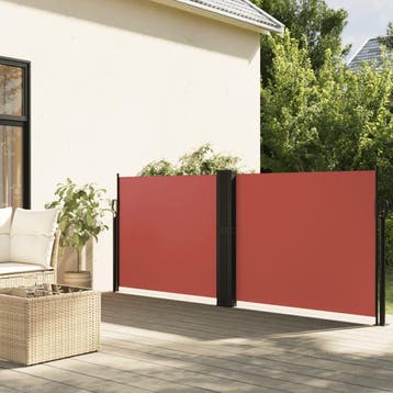 vidaXL Windscherm uittrekbaar 140x600 cm terracotta, Tuin en Terras, Verzenden, Nieuw