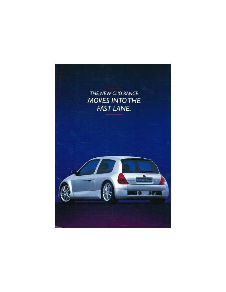 1998 RENAULT CLIO LEAFLET ENGELS, Livres, Autos | Brochures & Magazines
