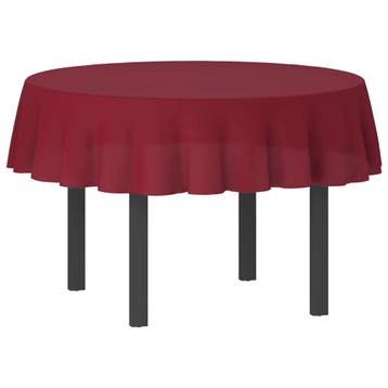 vidaXL Tafelkleed 5 st Rond Wijnrood Ø 160 cm, Huis en Inrichting, Verzenden, Nieuw