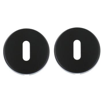 ODShop sleutelplaatjes Modern rond mat zwart, Ophalen of Verzenden, Nieuw