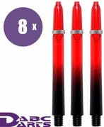 ABC Darts – Black Vision Rood - 8 sets (Dart Shafts), Sport en Fitness, Ophalen of Verzenden, Nieuw, Shafts