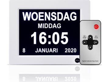 Safe Age® Dementieklok - Digitale kalenderklok -, Diversen, Verzenden, Nieuw
