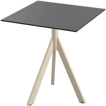 Inklapbare Tafel | INFINITY | HPL/RVS | Zwart Blad |, Verzenden