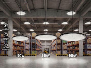 (10x) 100W 6500K LED UFO Highbay SLIM Waterdicht..., Nieuw