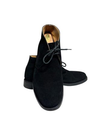 Churchs Ryder 3 Custom Grade Black Suede Chukka Boots -