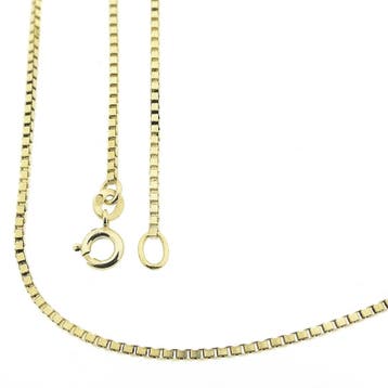 Lange gouden Venetiaanse schakelketting, Ophalen of Verzenden