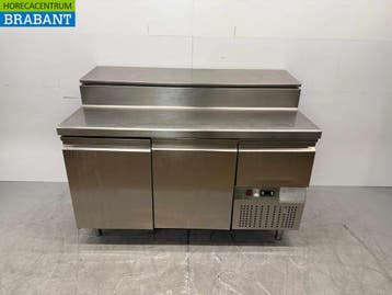 RVS Tecfrigo Saladette Koelwerkbank 2 Deuren 147 cm 230V, Ophalen of Verzenden