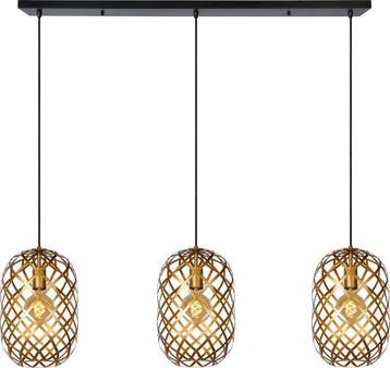 2dekans | Lucide Wolfram Industriële Hanglamp – 3, Ophalen of Verzenden, Nieuw