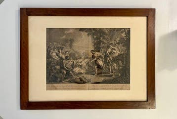 Edme Jeaurat (1688-1738) - Scena biblica, Antiek en Kunst
