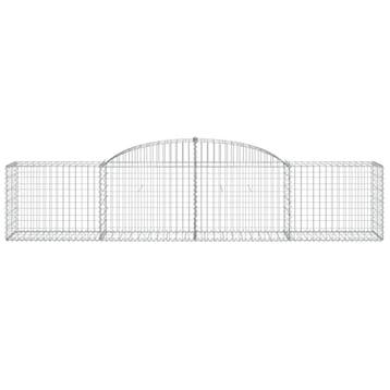 vidaXL Schanskorf gewelfd 300x50x60/80 cm gegalvaniseerd, Verzenden, Nieuw