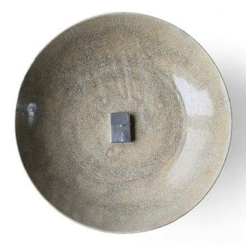 Bord - Porselein - Grote Ge-type Ming-schotel, Antiek en Kunst