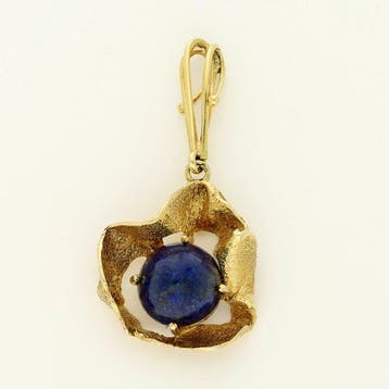 Pendentif - 14 carats Or jaune - 4.70ct. tw. - sodalite