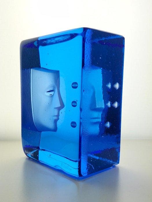 Kosta Boda - Bertil Vallien - sculptuur, Azur - Look - 15, Antiek en Kunst, Antiek | Glaswerk en Kristal