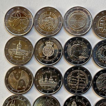 Europa. 2 Euro Various Years (25 munten) (Zonder