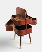 Boîte à couture - Bois - Table en bois de teck des années