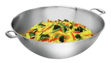 Wokpan | W510F | 22L | Ø510mm | RVS | Geschikt Voor, Verzenden, Nieuw in verpakking