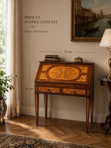 Hangoortafel - Hout - Ribalta Lodewijk XVI, Antiek en Kunst