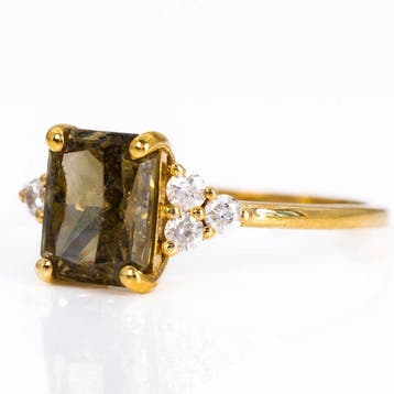 Ring - 18 karaat Geel goud - 2.44ct. tw. Diamant (Natuurlijk