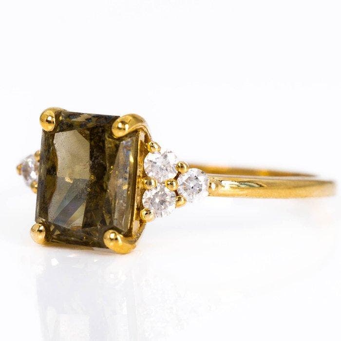Ring - 18 karaat Geel goud - 2.44ct. tw. Diamant (Natuurlijk, Bijoux, Sacs & Beauté, Bagues