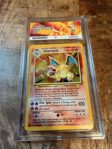 Pokémon - 1 Graded card - Dracaufeu 4/102 Foil - ACE 5 -