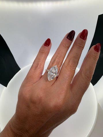 Ring - 14 karaat Geel goud - 7.28ct. tw. Diamant (Lab-grown)