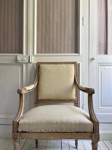 Fauteuil - Bois, Textile - Fauteuil style LXVI, Antiquités & Art
