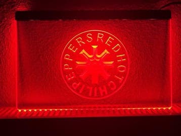 Red hot chili peppers neon bord lamp LED verlichting, Verzenden, Nieuw