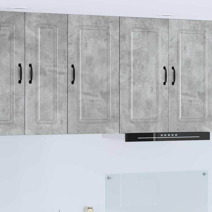 vidaXL Vaatwasserpaneel Kalmar Beton Grijs 40 x 31 x 80 cm, Huis en Inrichting, Kasten | Overige, Nieuw, Verzenden