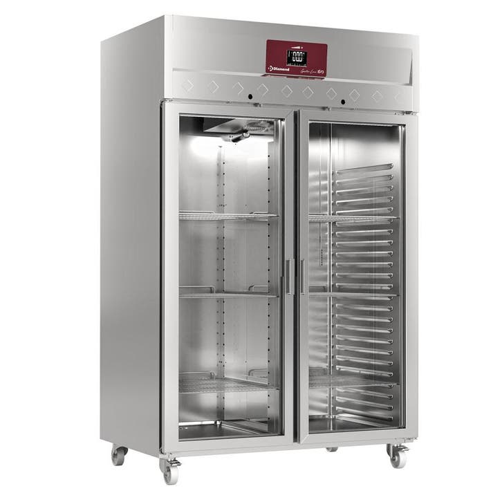 Vrieskast geventileerd 1400 liter, 2 glazen deuren GN 2/1, o, Articles professionnels, Horeca | Équipement de cuisine, Envoi