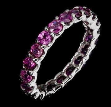 Zonder minimumprijs - Eeuwigheidsring Zilver - 2.10ct. tw.
