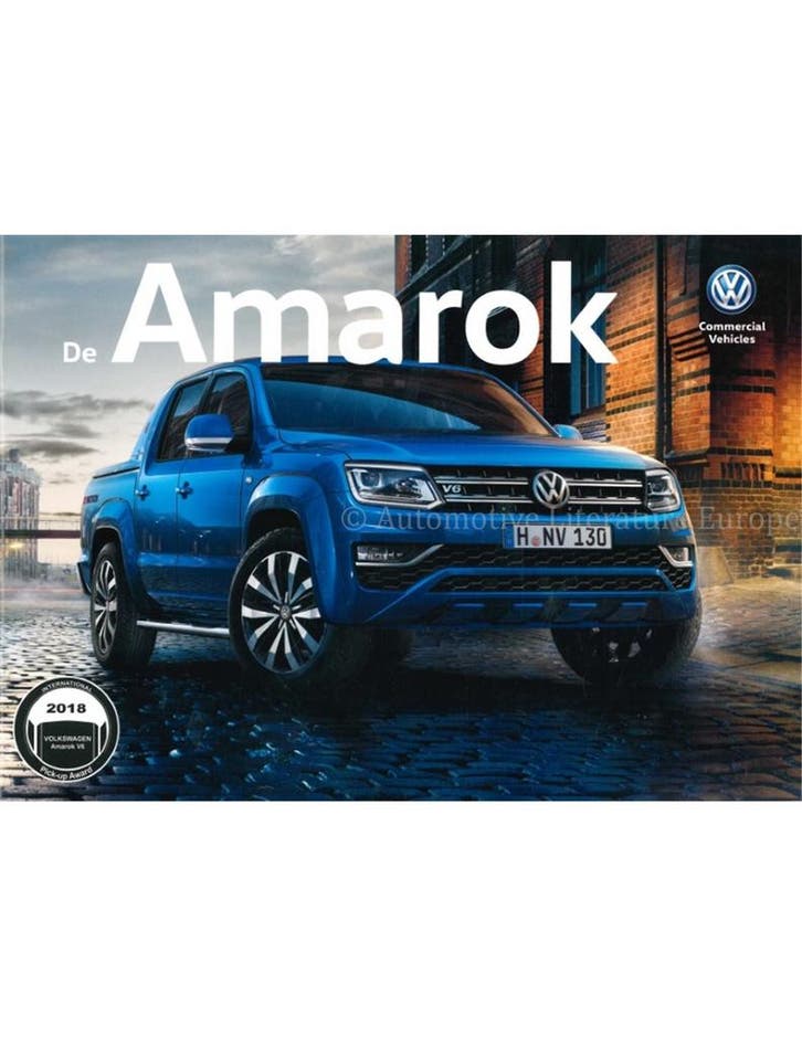2018 VOLKSWAGEN AMAROK BROCHURE NEDERLANDS, Livres, Autos | Brochures & Magazines, Enlèvement ou Envoi