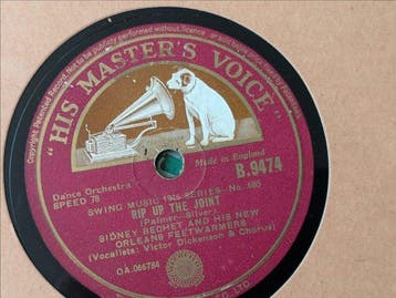 16x 78-toeren jazzplaten – Dixieland, New Orleans Jazz en