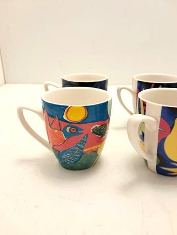 Tasse à café (6) - Porcelaine - Corneille