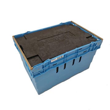 Nestbare Stapelbak 600x400x360 mm euronorm blauw, Ophalen of Verzenden