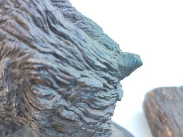 Sculpture, JABALÍES Y CERDO ( 5 ) - 30 cm - Métal, Résine,
