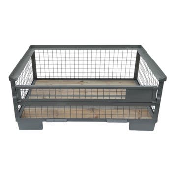 Gitterbox GB010 - halfhoog, met 1 klep