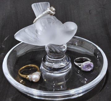 Lalique - Sieradendoos - Duikermussen - Kristal - Baguier