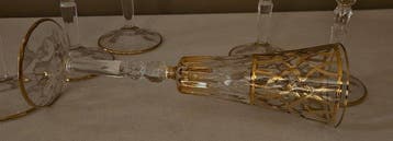 ISMIE LUX - Drinkservies (6) - nieuwe luxe amber-fluit,