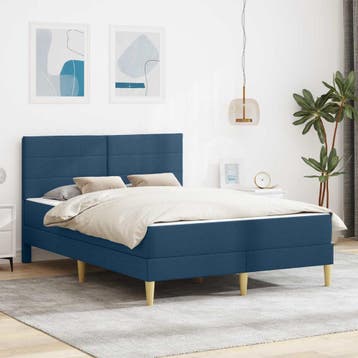 vidaXL Bedframe 120 x 200 cm Blauw, Verzenden, Nieuw