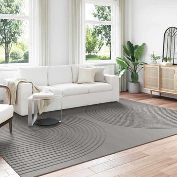 vidaXL Binnen kleed GALATI Grijs 340 x 240 cm Polyester, Verzenden, Nieuw