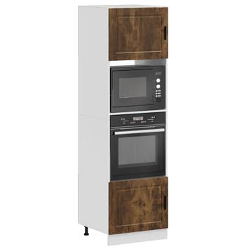 vidaXL Ovenkasten 2 st Porto bewerkt hout gerookt, Verzenden