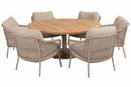 4 Seasons Outdoor Sardinia low dining tuinset latte met Saba, Tuin en Terras, Tuinsets en Loungesets, Nieuw