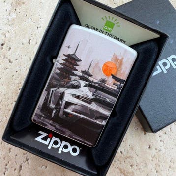 Zippo - Porsche in Japan Motif - Glow in the Dark - Zonder